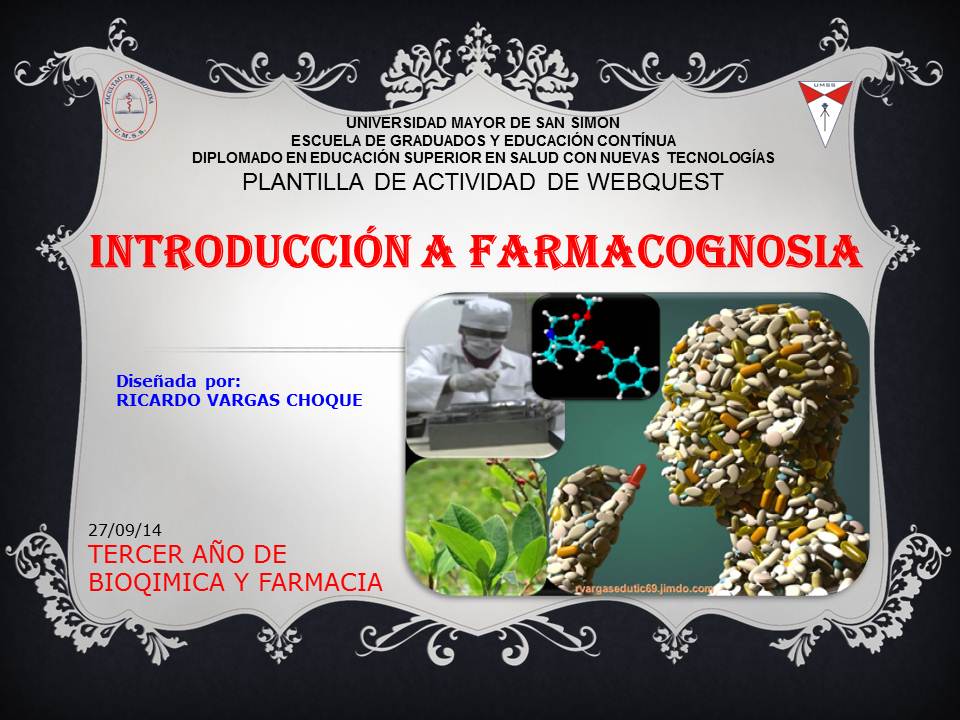 INTRODUCCI&Oacute;N A FARMACOGNOSIA